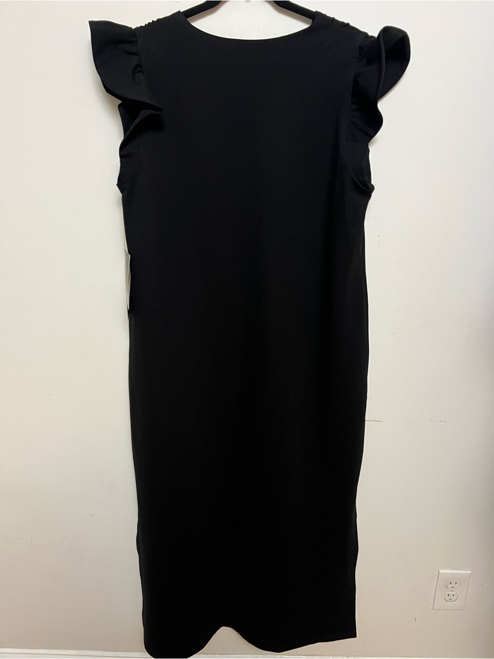 Pomander Place Tuckernuck Miko Dress Black Flutter Sleeve XL - Picture 10 of 15